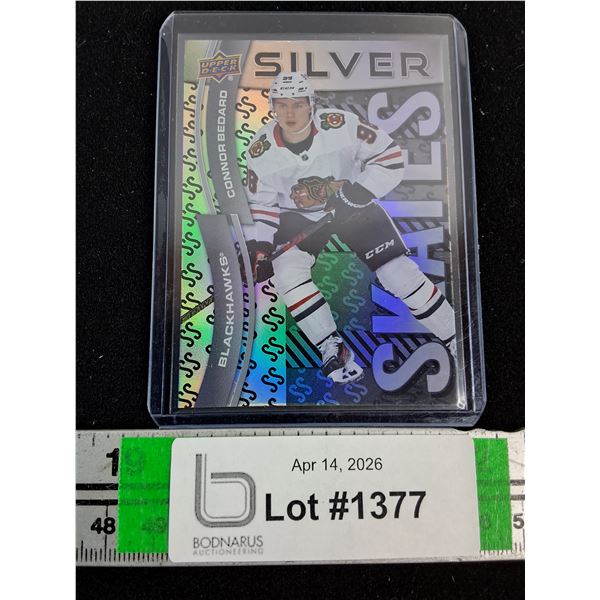 (1) Connor Bedard Silver Skates Halo-Rare-cannot authenticate