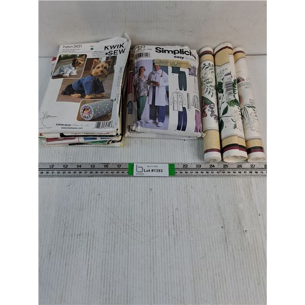 (8) assorted Patterns and (3) Wallpaper Borders