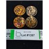 Image 1 : (4) Collectible Coins from Pokemon Trading Card Game-Cannot Authenticate