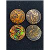 Image 3 : (4) Collectible Coins from Pokemon Trading Card Game-Cannot Authenticate