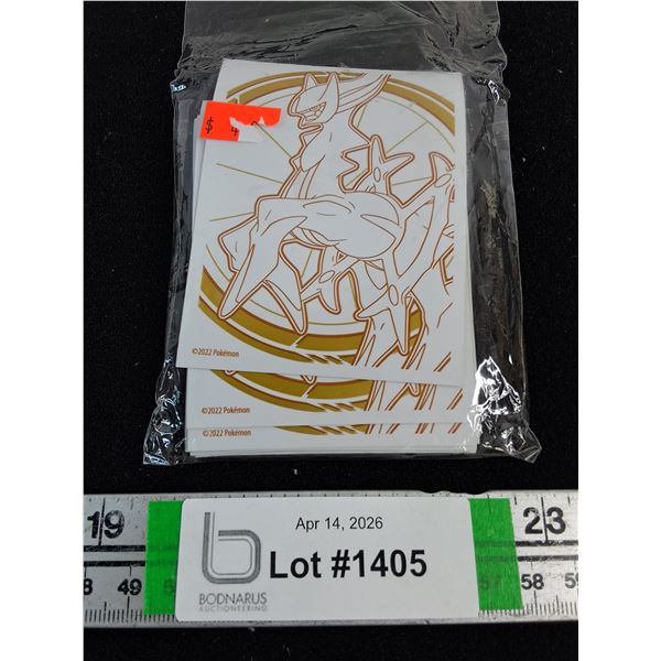 Package of (24) Pokemon TCG Card Sleeves Featuring the Mythical Arceus-Cannot Authenticate