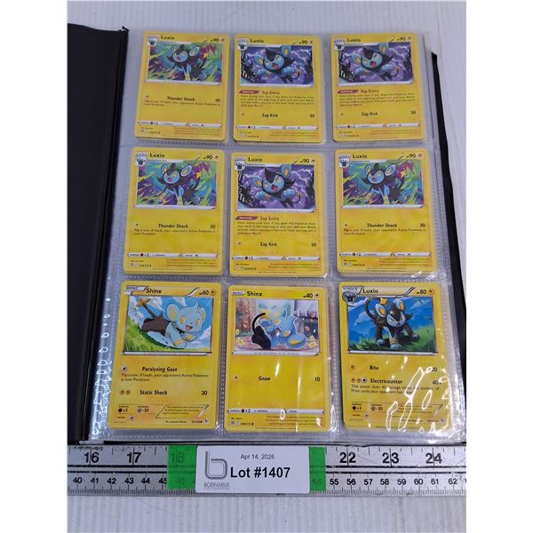 Folder Containing (10) Sleeves of Assorted Pokemon Cards-cannot authenticate