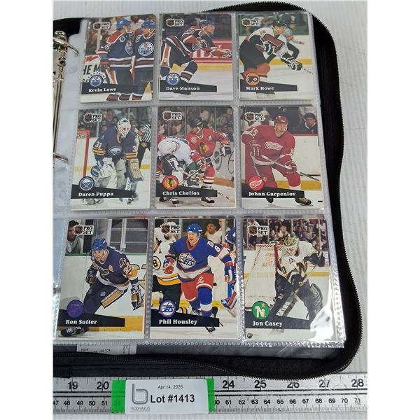 Album of over 600 Pro-Set Hockey Cards-cannot authenticate