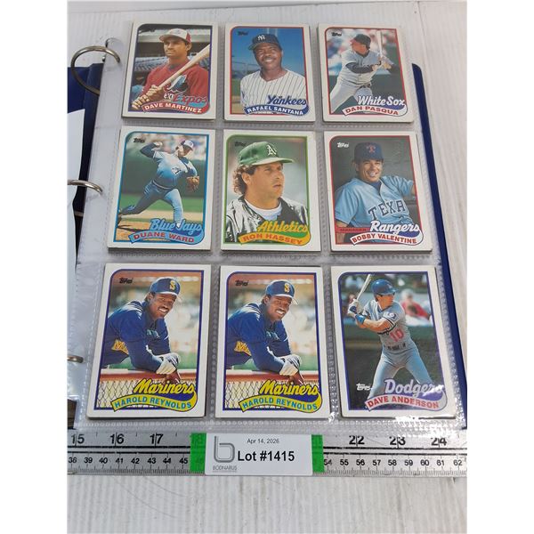 Binder of over 500 Tops Brand Baseball Cards-cannot authenticate