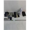 Image 1 : (7) Assorted Remote Controls,(2) Star Link Power Supply and Wi-Fi Router,Am/Fm Radio and misc.-as is