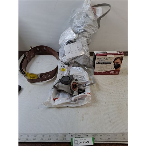 Brown Belt, Half Facepiece Respirators & Black KN95