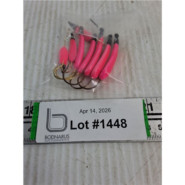 (8) Custom Made Brink Pink Glo in the Dark Swimmers