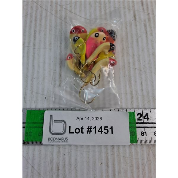 (8) Custom Made Assorted Colored Wobble Jigs