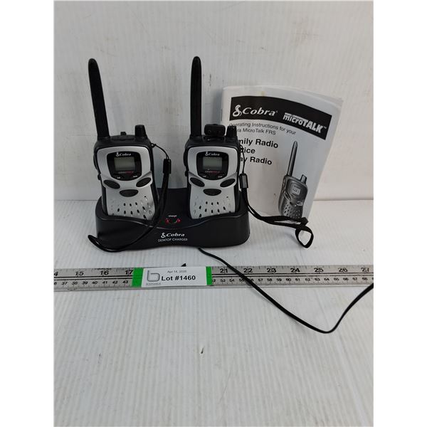 Cobra Family Radio Service 2 Way Radio-powers on