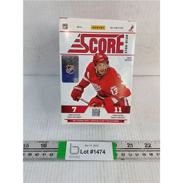 2012-13 Box of Score Hockey Cards-Packs Opened-Cards and Wrappers in Box