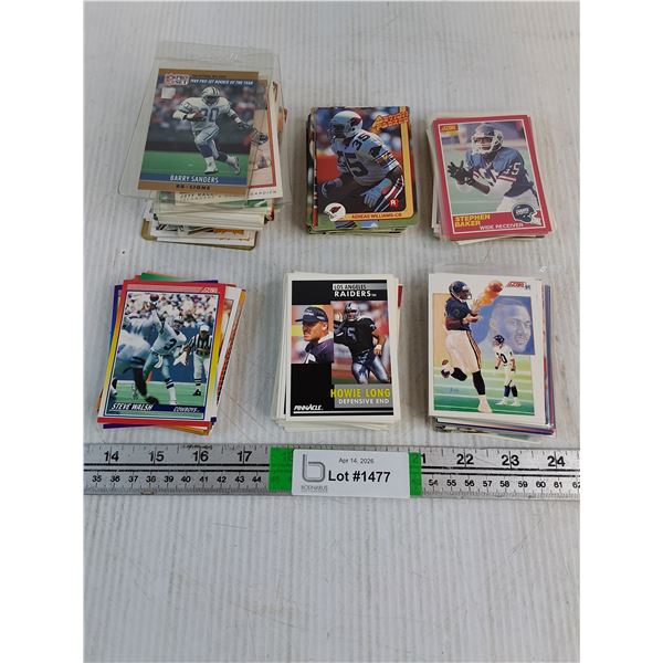 NFL Football Card Lot: Various Years and Manufacturers