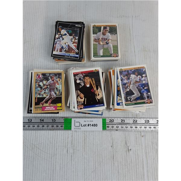 Baseball Card Lot: Approx. 250 Cards-Various Years