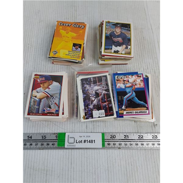 Baseball Card Lot: Approx. 250 Cards-Various Years