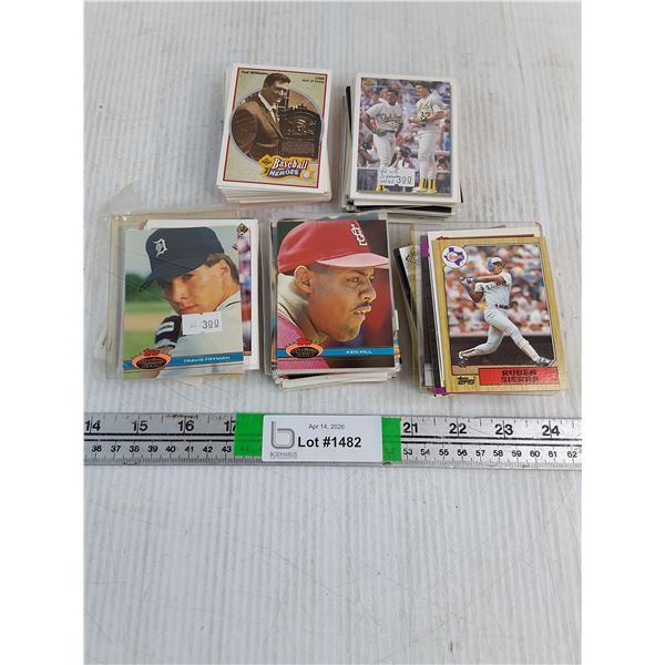 Baseball Card Lot: Approx. 250 Cards-Various Years