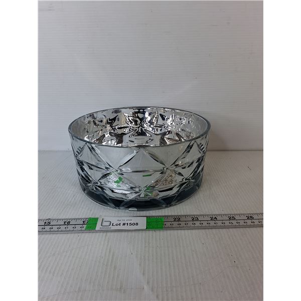Glass Planter 4.5" Tall, 9.25" Diameter