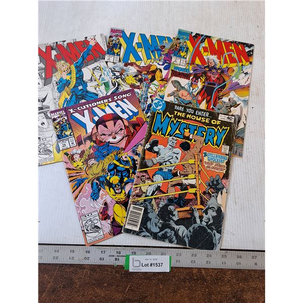 (4) Marvel Xmen Comics & DC Comics "The House of Mystery"