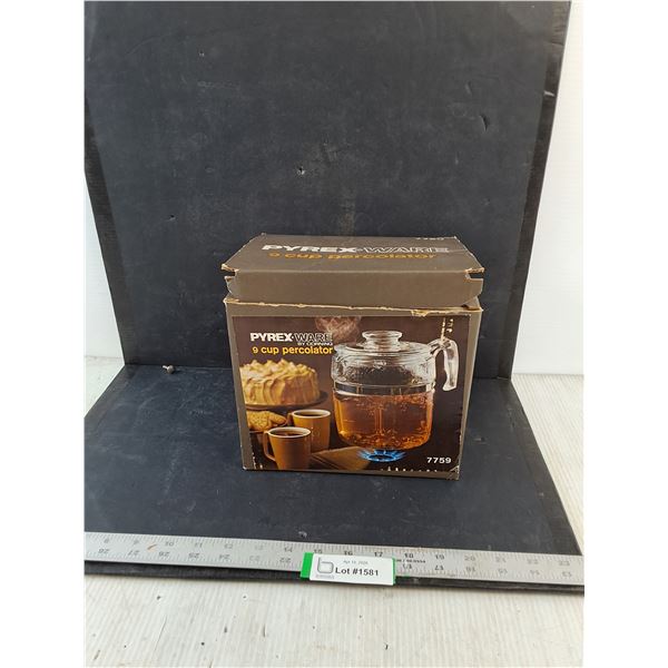 (NIB) Pyrex Ware by Corning - 9 Cup Percolator