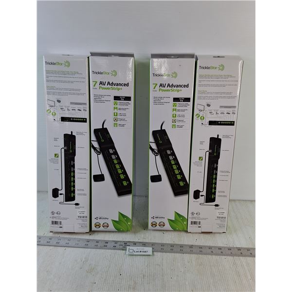 (NIB) (4) TrickleStar - 7 AV Advanced Power Strip