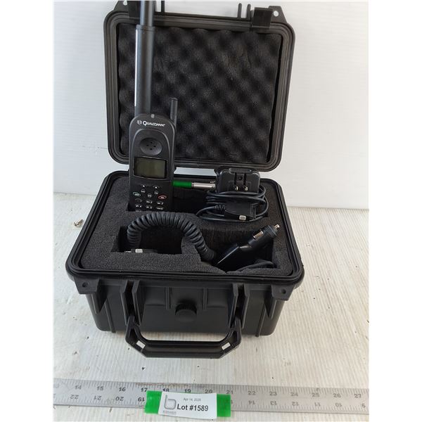 Water Proof Box with Satellite Phone comes with chargers