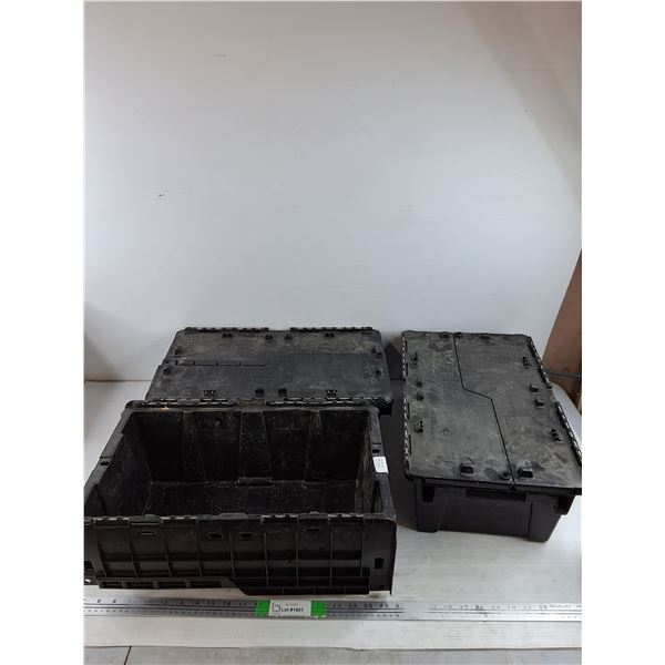 (3) Plastic Containers 19" x 12" x 7"- PICK UP