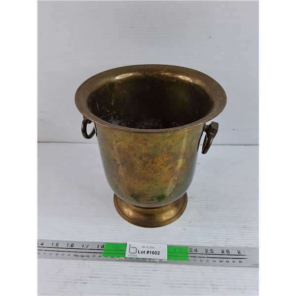 Brass Ice Bucket 9" x 8"