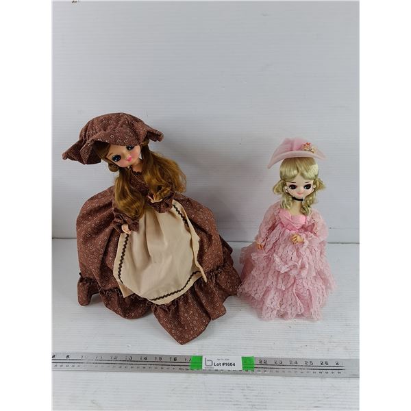 (2) Vintage Dolls - 15", 13"