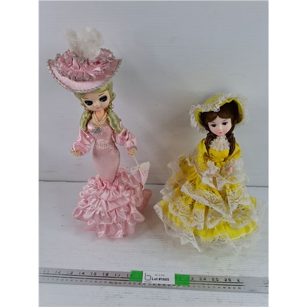 (2) Vintage Dolls - 16", 13"