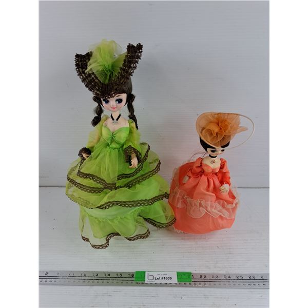 (2) Vintage Dolls 16", 11"