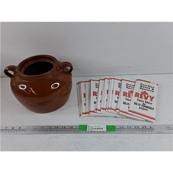 Made in Canada No 4 Bean Pot, Revy How To Booklets