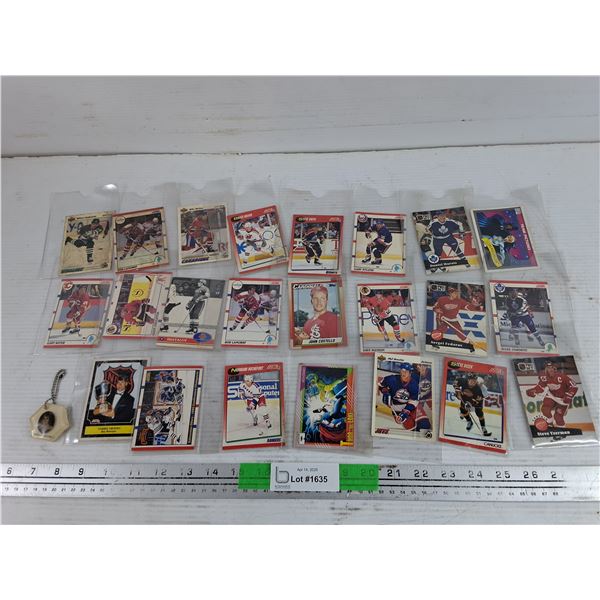 Blair Chapman Keychain, Assorted Hockey Cards - Score 91, NHL ProSet, Upper Deck