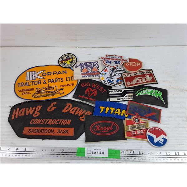 Assorted Patches - Big West, Hawg & Dawg, Korpan