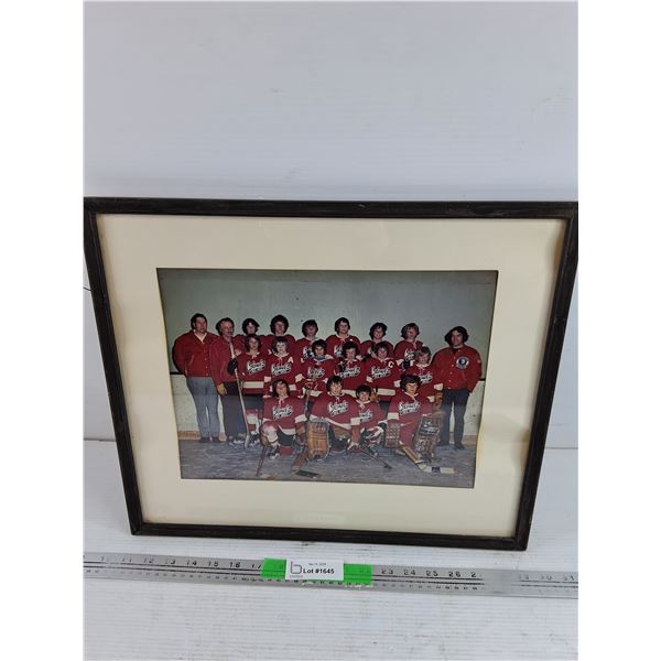 Framed Colonels Hockey Team Photo 19" x 16"