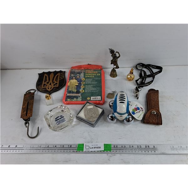Ukraine Wall Coat of Arms, Vinyl Poncho, Guinness Bottle Opener, Glass Ash Tray, Knife Sheath, Misc