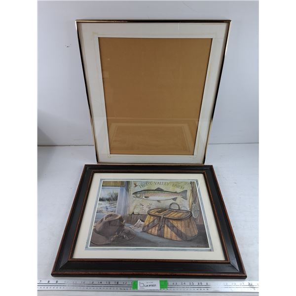 Framed Trout Valley Farm Print 24" x 19", Picture Frame 23" x 20"