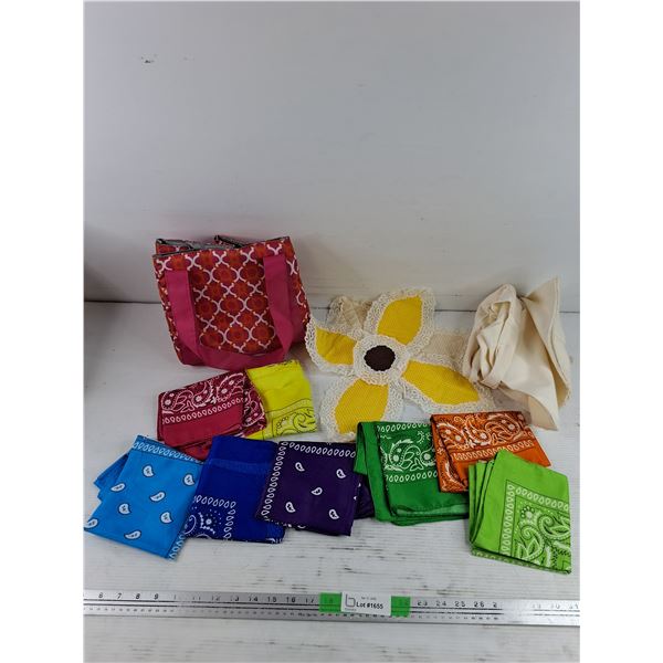 Bandanas, Tote Bag, Flower Doily, Apron