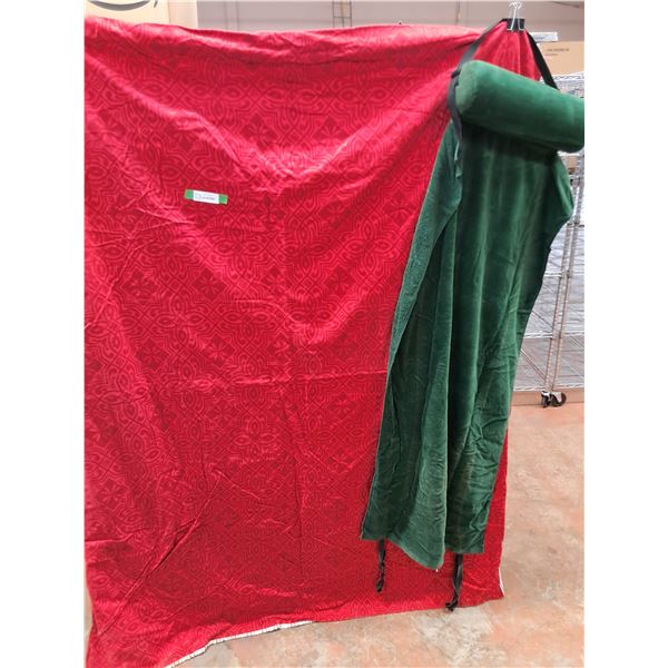 Beach Towel 60" x 23", Throw Blanket 76"  x 58"