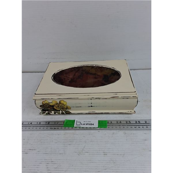 Wooden Jewelry Box 11" x 7" x 3"