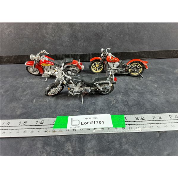 (3) Toy Motorcycles