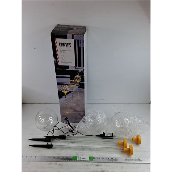 Canvas 3 29" Fairy Balloon Stakes - Powers On, As Is - PICK UP