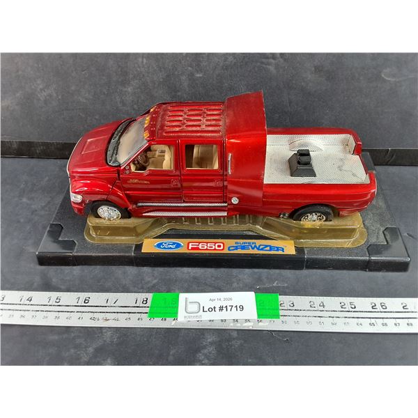 Ford F650 Super Crewzer Die Cast Model