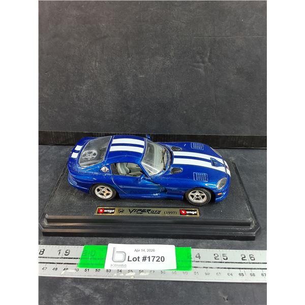 Burago 1997 Dodge Viper GTS Coupe Die Cast Model