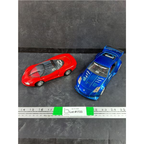 Die Cast 1986 Corvette Indy & Nissan 350z Models