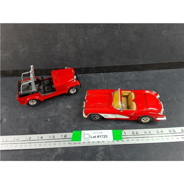 Die Cast '59 Corvette & Jeep Models