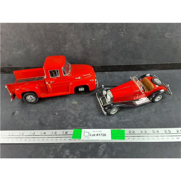 Die Cast Mercedes Benz SSK & Ford F100 Models - Needs Repair
