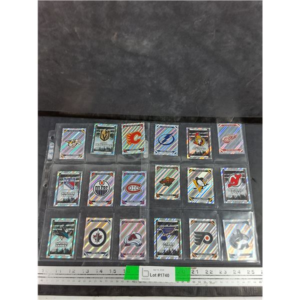 Topps NHL Logo Stickers - Oilers, Montreal Canadiens, Ottawa Senators - CANNOT AUTHENTICATE