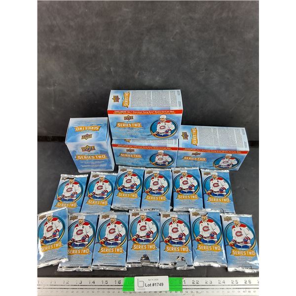 Upper Deck 2025 - 26  Series Two Trading Hockey Cards - CANNOT AUTHENTICATE