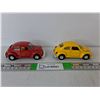 Image 1 : (2) Pullback Volkswagen Die Cast Beetles 1:36 Scale
