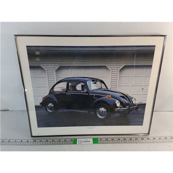 Volkswagen Beetle Framed Photo 20" x 16"