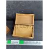 Image 5 : (2)  Vintage Wooden File Card Boxes 6" x 4" x 4"