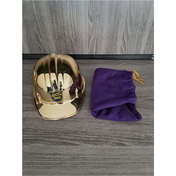Gold Cap Award Hard Hat w/Purple Storage Sack